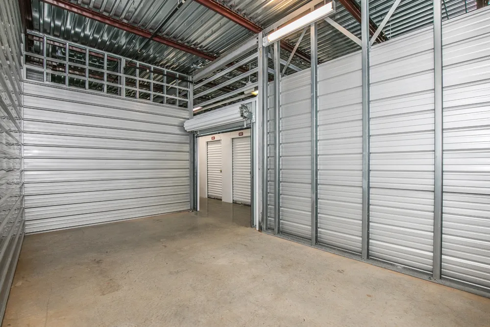 Clean white inside unit