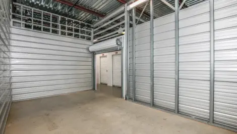 Clean white inside unit