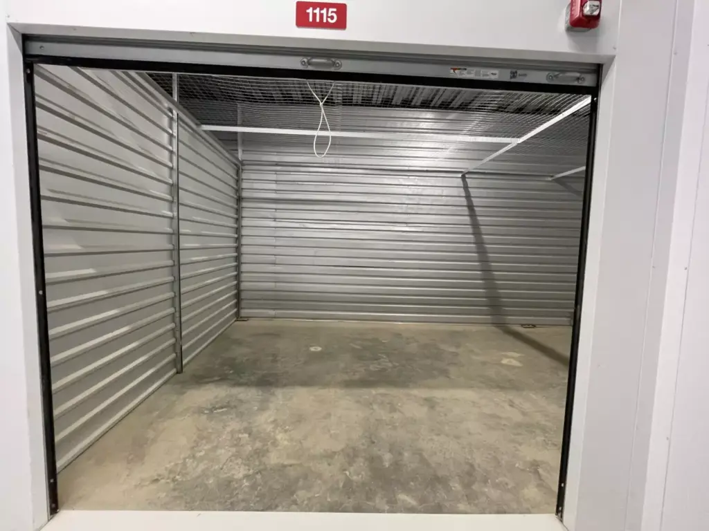 large indoor storage unit.