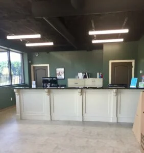 Inside Premier Storage at Hamilton Mill Lobby.