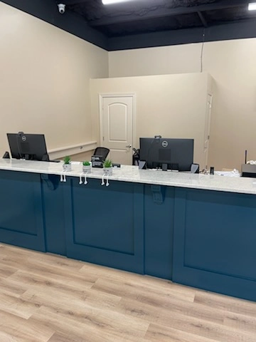 Inside office at Friendship.