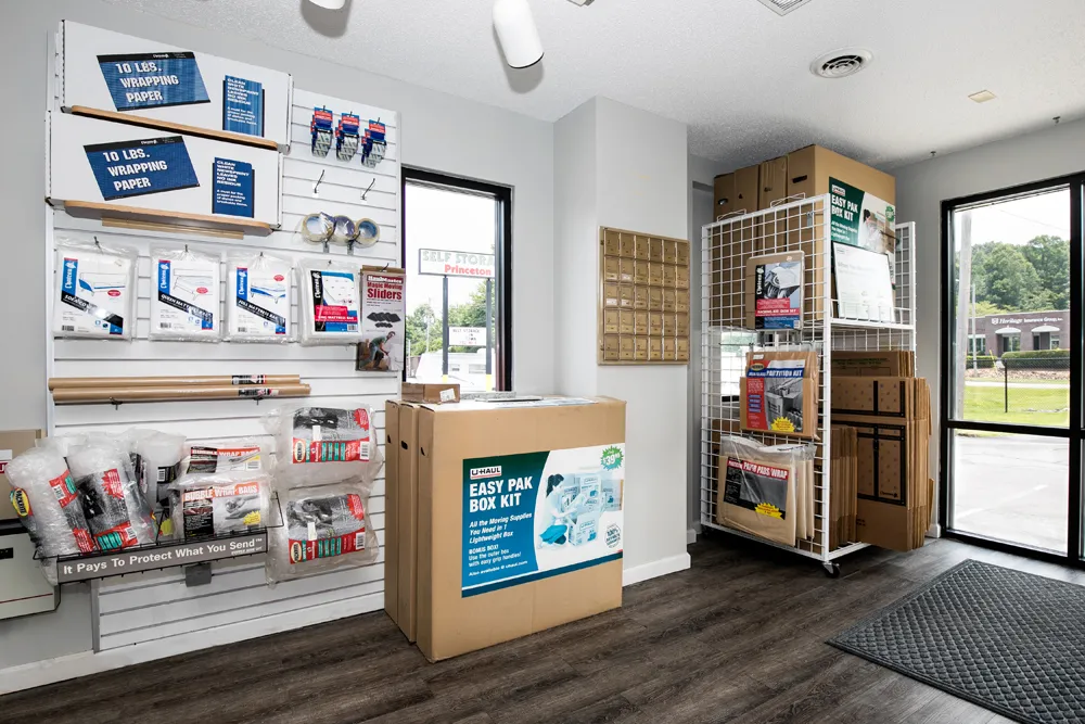 Storage essentials retail display.