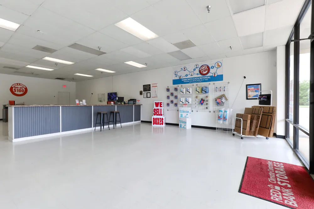 Main lobby and storage retail display.