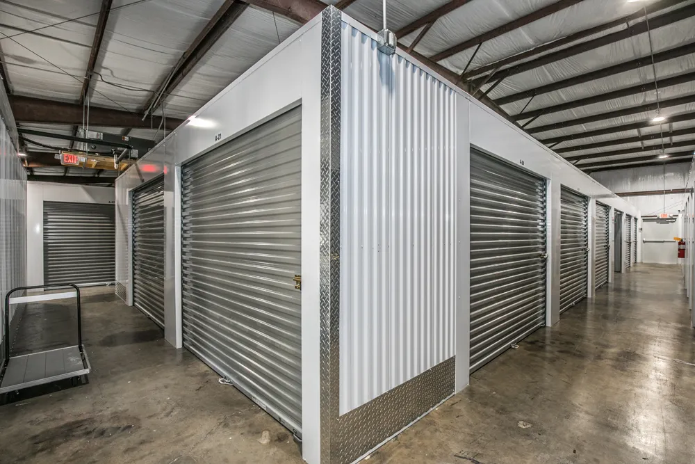 Indoor units at Safe Space Storage.