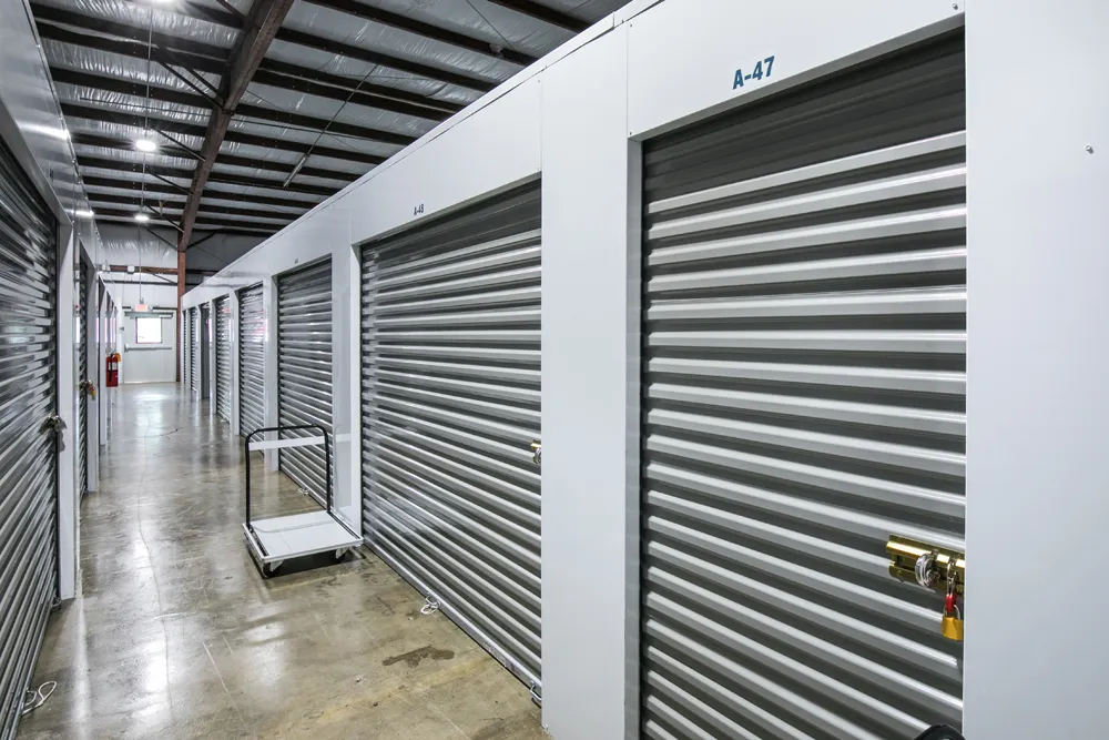 Indoor units at Safe Space Storage.