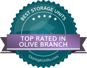 Award badge: Top rated storage units in Olive Branch
