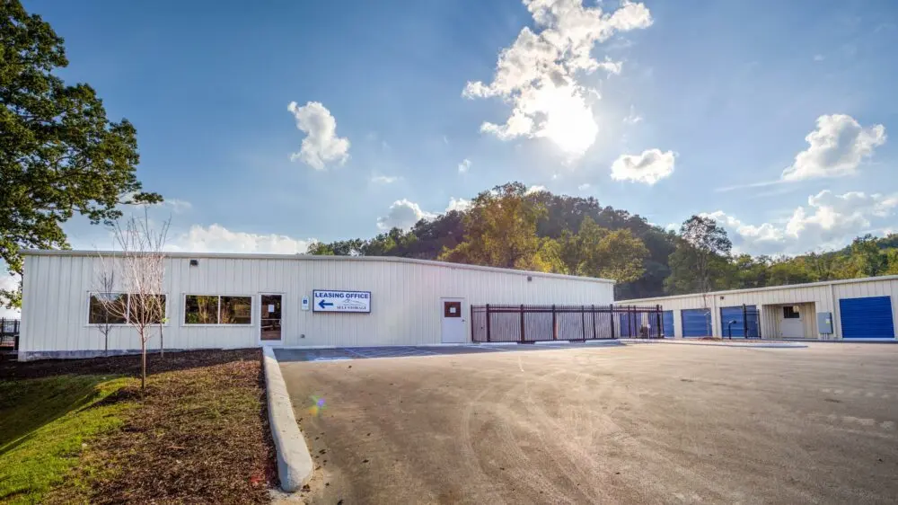 Parking lot and main entrance.