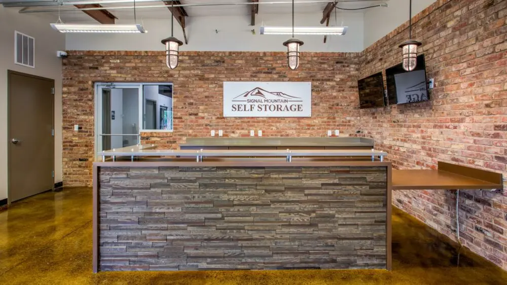 Lobby for Signal Mountain Self Storage.