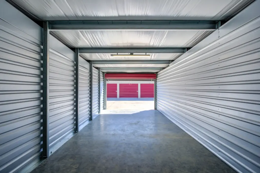 The inside of an Extra large outdoor storage unit