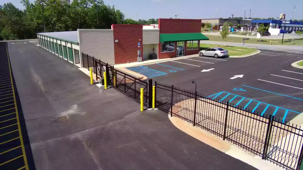 Gated storage units.