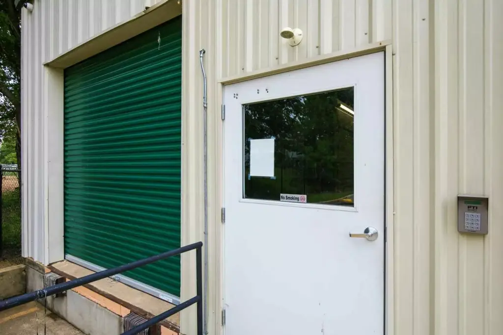 Tupelo Storage entrance door