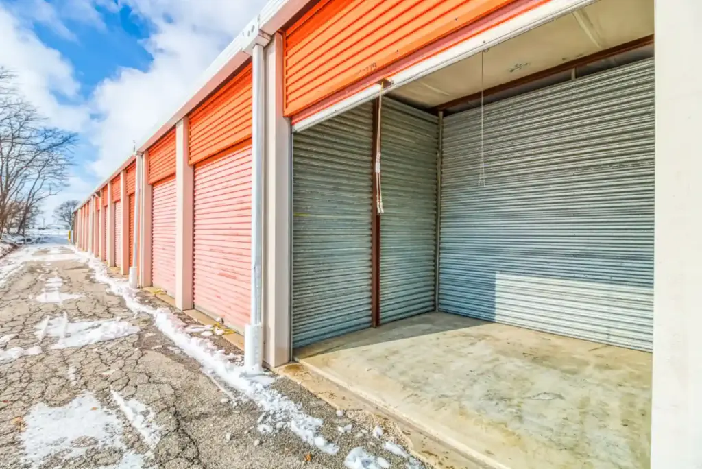 Exterior storage units.