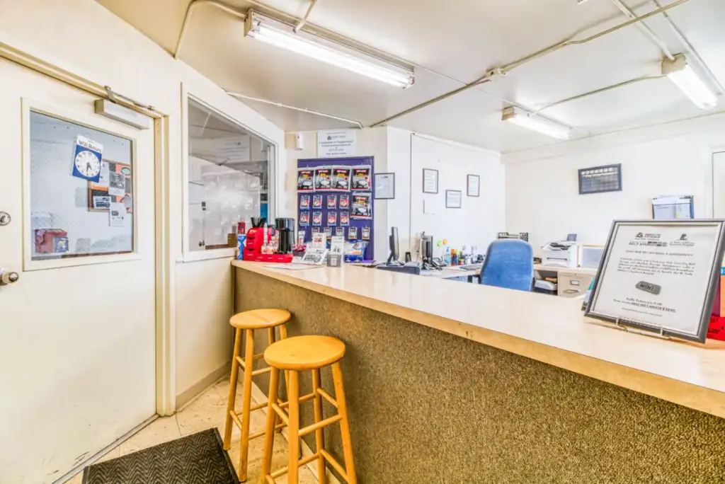 Twin City office waiting room.