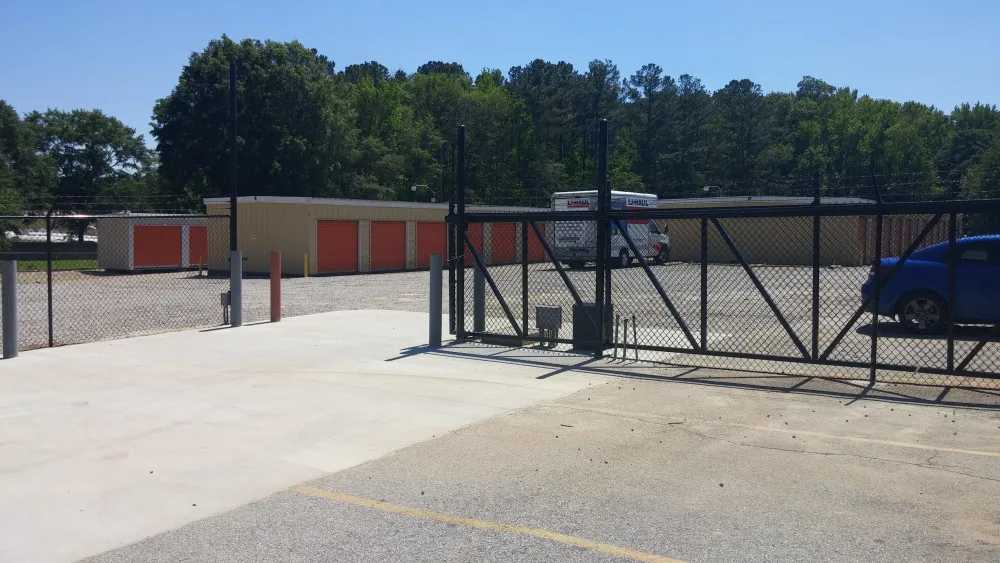 Gated self storage in Monroe, GA.