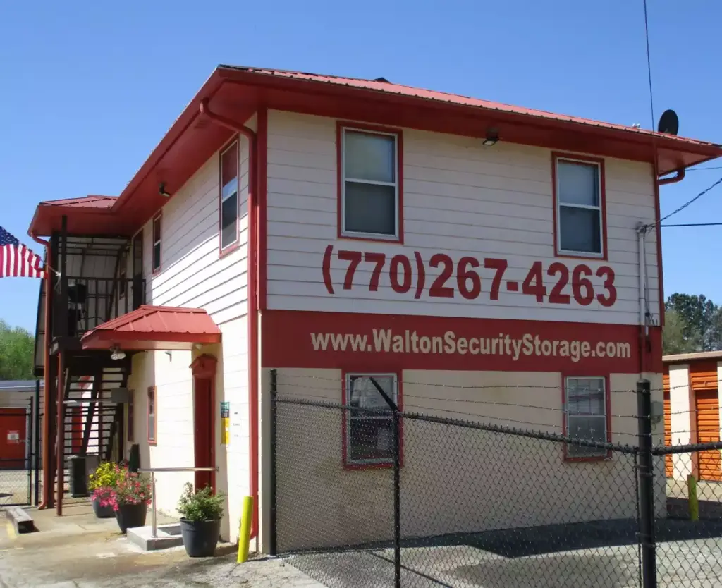 Storefront of Walton Security Storage.