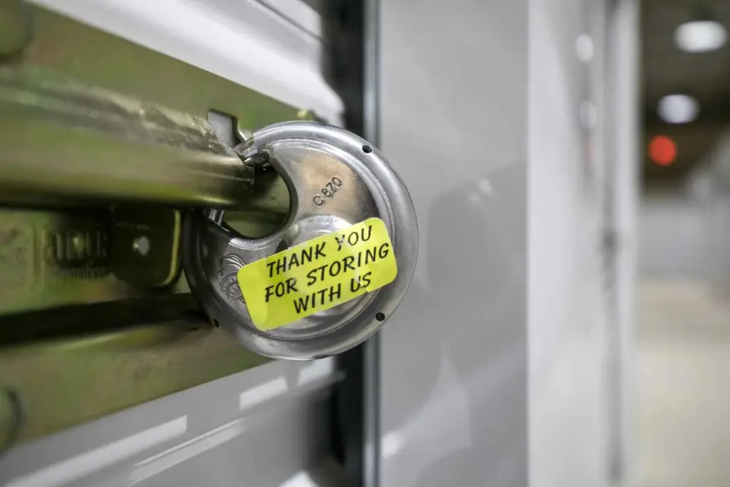 West Memphis Climate Controlled Storage pad lock