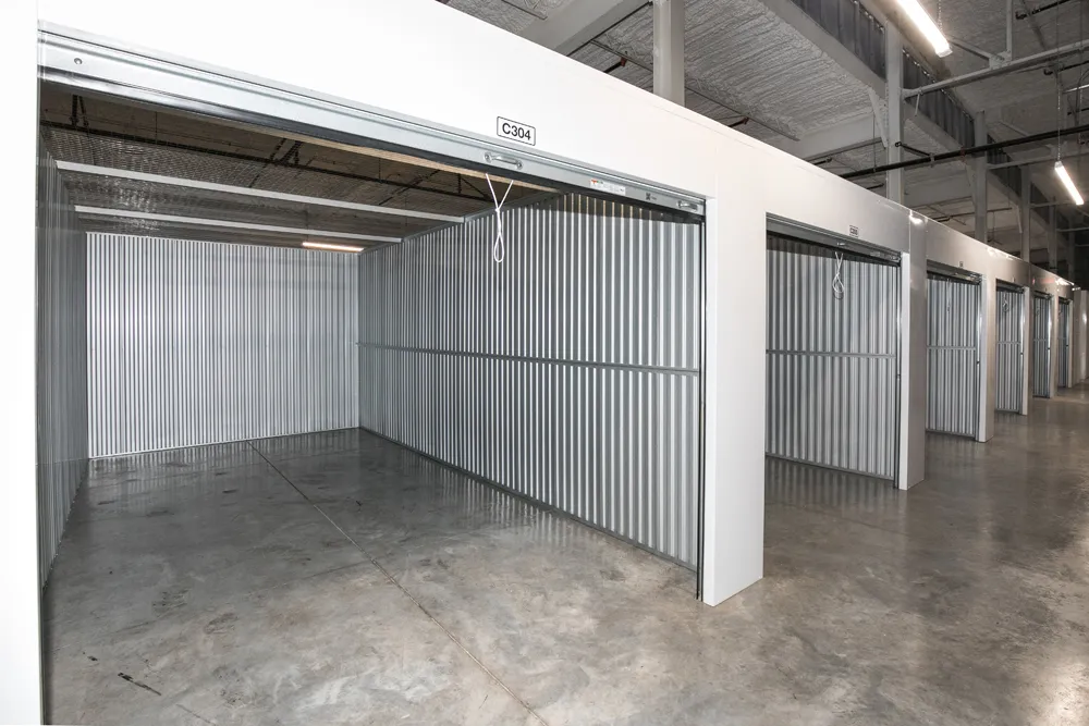 clean white interior hallway doors