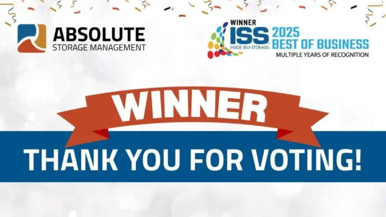 Absolute Storage Management Named 2025 Best of Business in Operational Consulting by Inside Self Storage