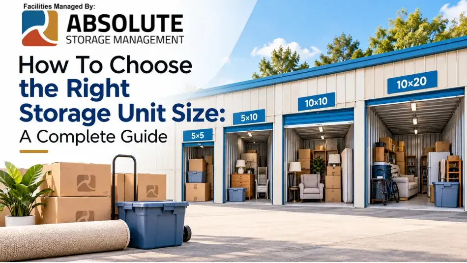 open storage units with different sizes